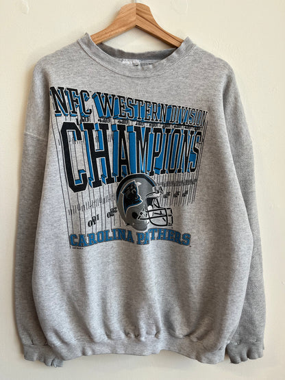 1996 Carolina Panthers NFC Western Division Crewneck (XL)