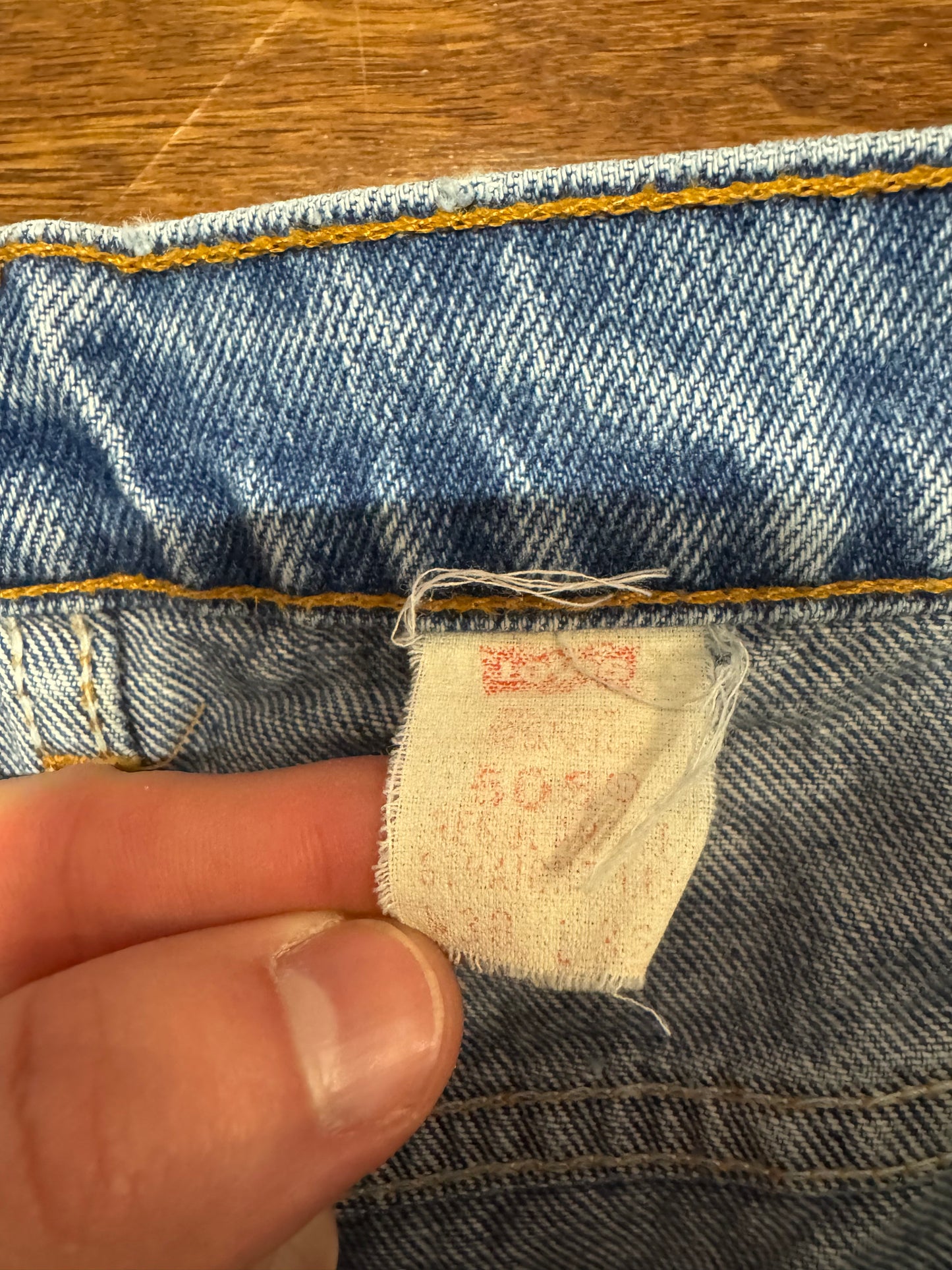1998 Levi's Mid Wash Orange Tab Jean (36 x 32)