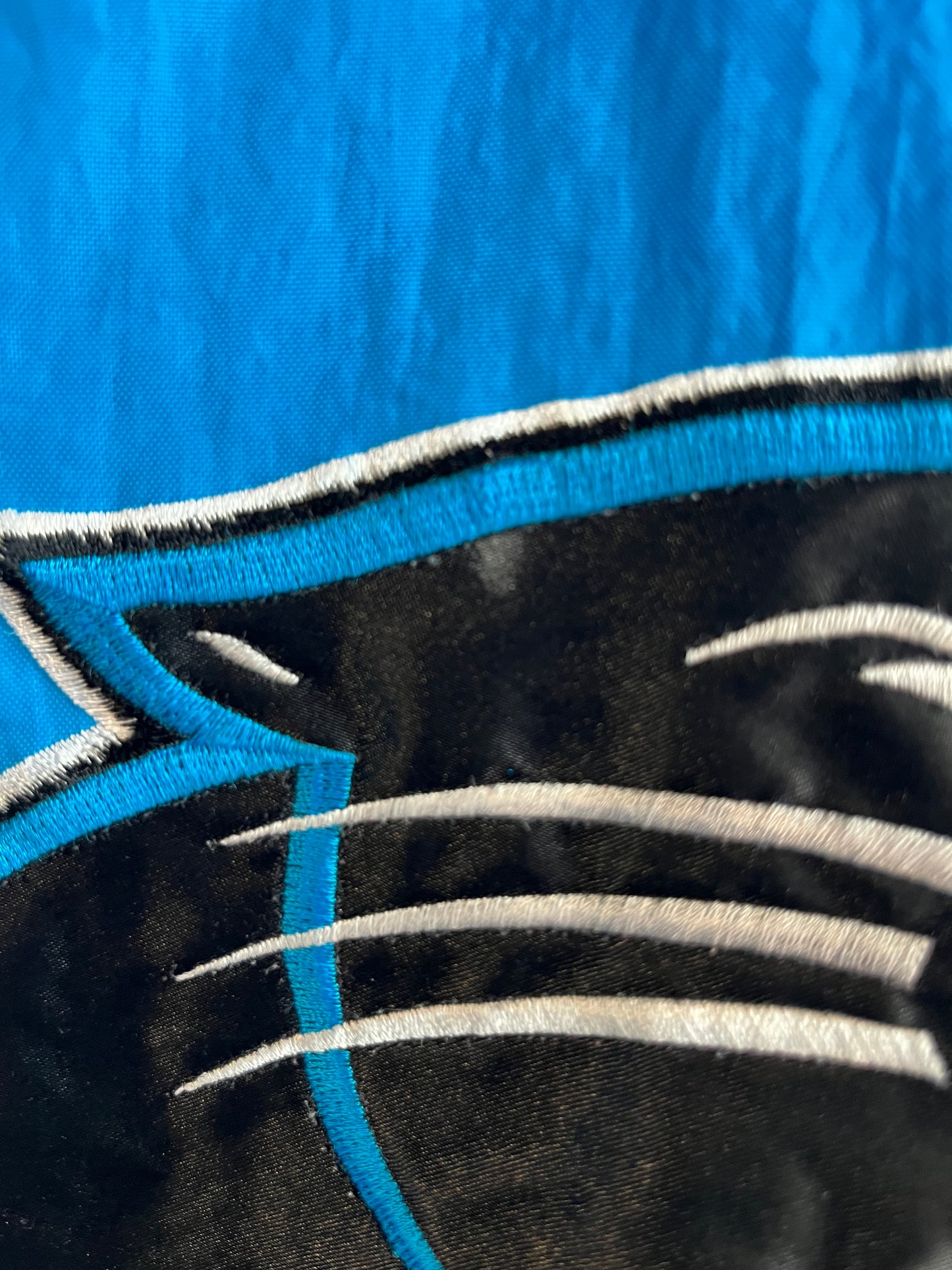 90s Carolina Panthers Starter Pro Line Blue Puffer Jacket (M)