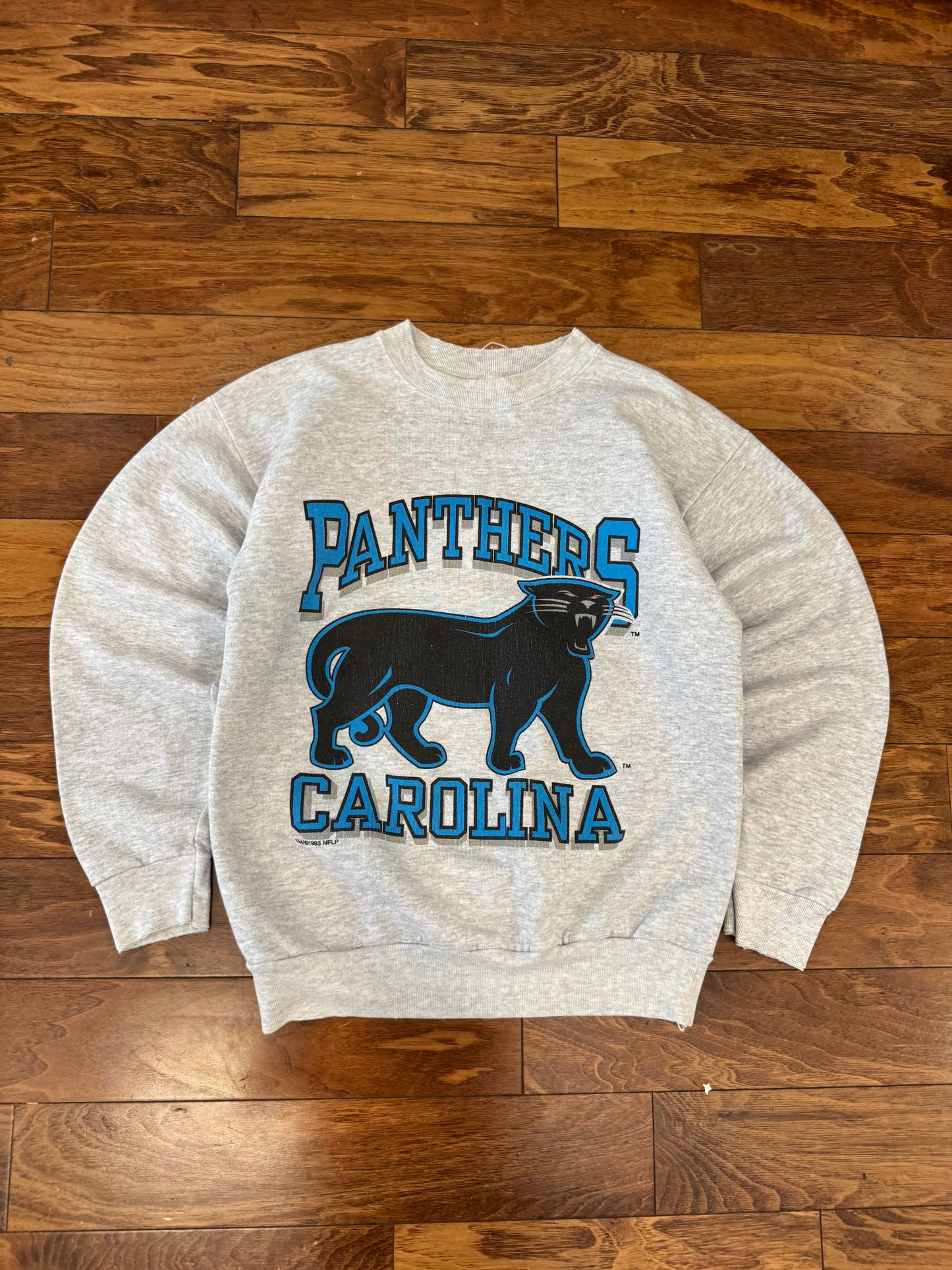 1993 Carolina Panthers Spell Out OG Cat Crewneck (M)
