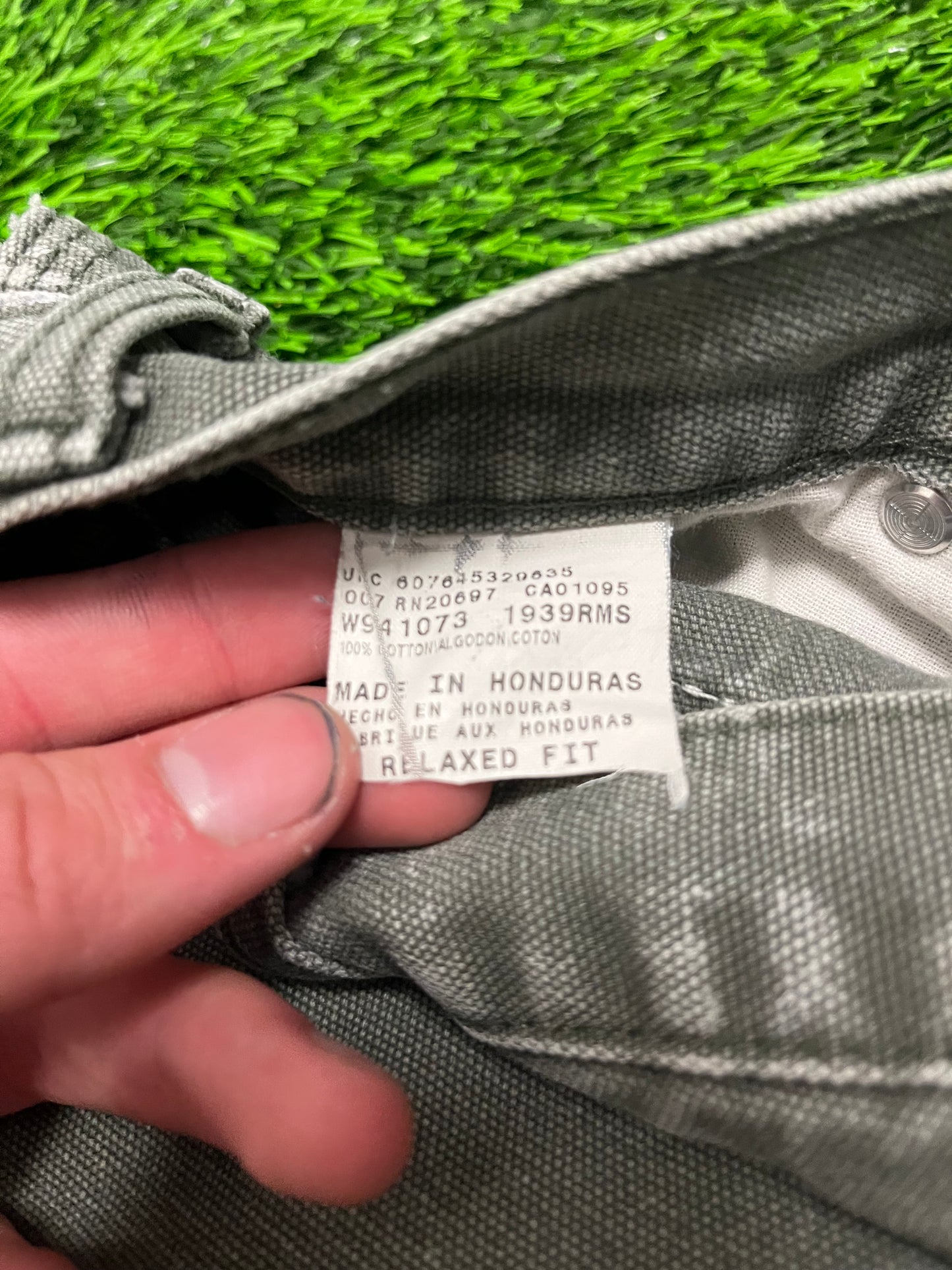 00s Dickies Olive Carpenter Workwear Pants (38 x 30)