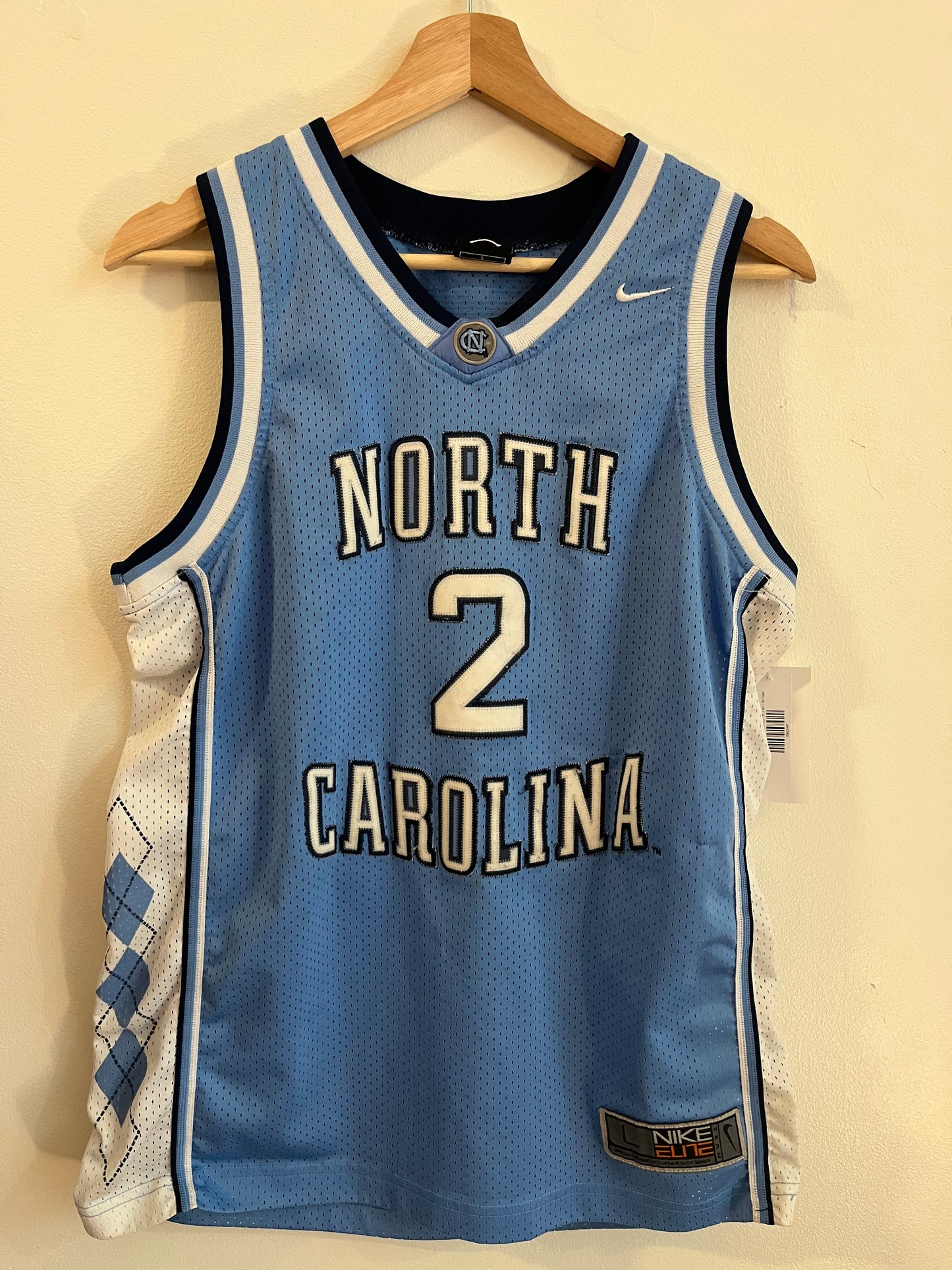 2010s UNC Nike Elite Basketball Jersey (Youth L)