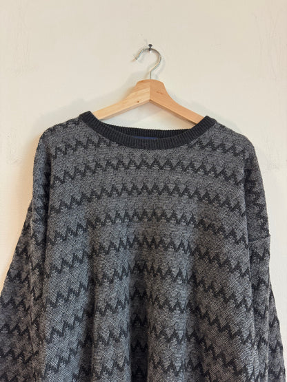 90s Van Heusen Black Sweater (XL)