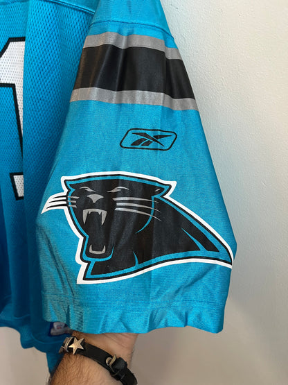 00s Carolina Panthers Reebok Cam Newton Blue Jersey (XL)