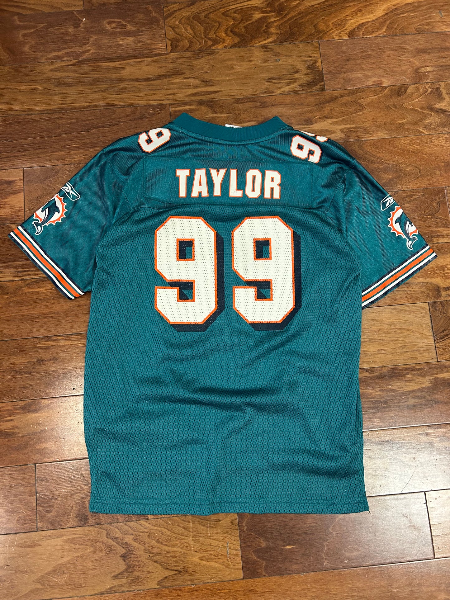 00s Miami Dolphins Jason Taylor #99 NFL Jersey (Youth L)