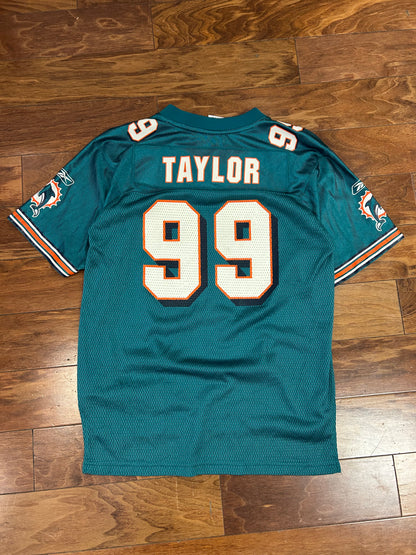 00s Miami Dolphins Jason Taylor #99 NFL Jersey (Youth L)