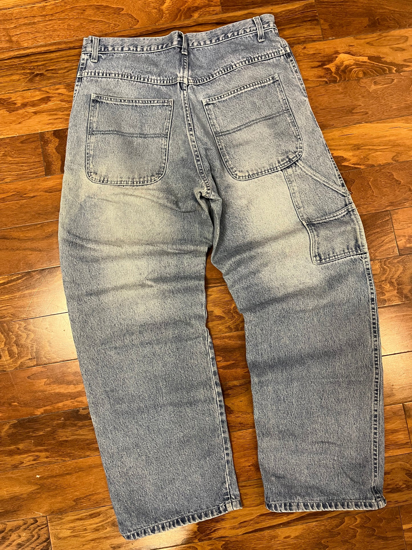 00s Baggy Light Wash Carpenter Jeans (36 x 32)