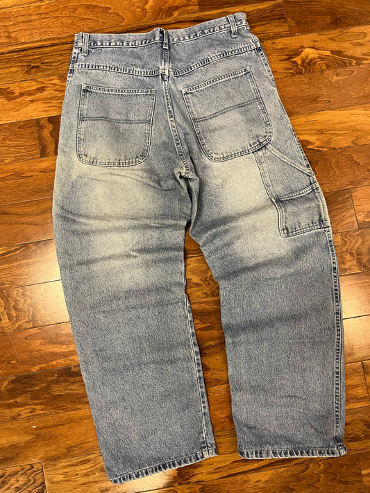 00s Baggy Light Wash Carpenter Jeans (36 x 32)