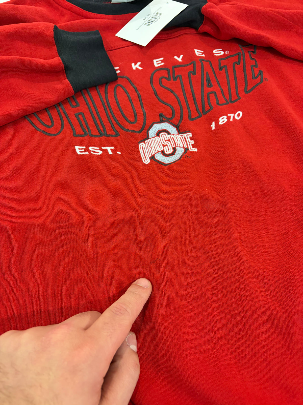 90s Ohio State University (OSU) Red Lee Crewneck (L)