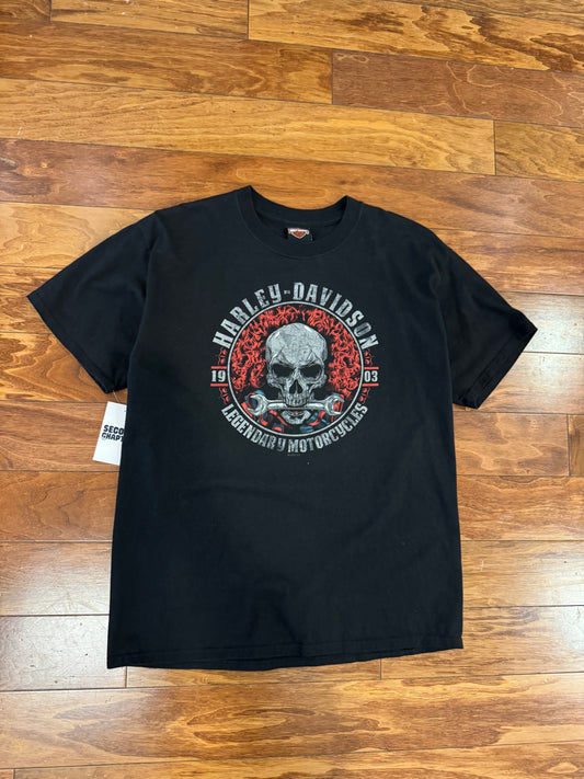 2020 Harley Skeleton Nags Head Graphic Tee (L)