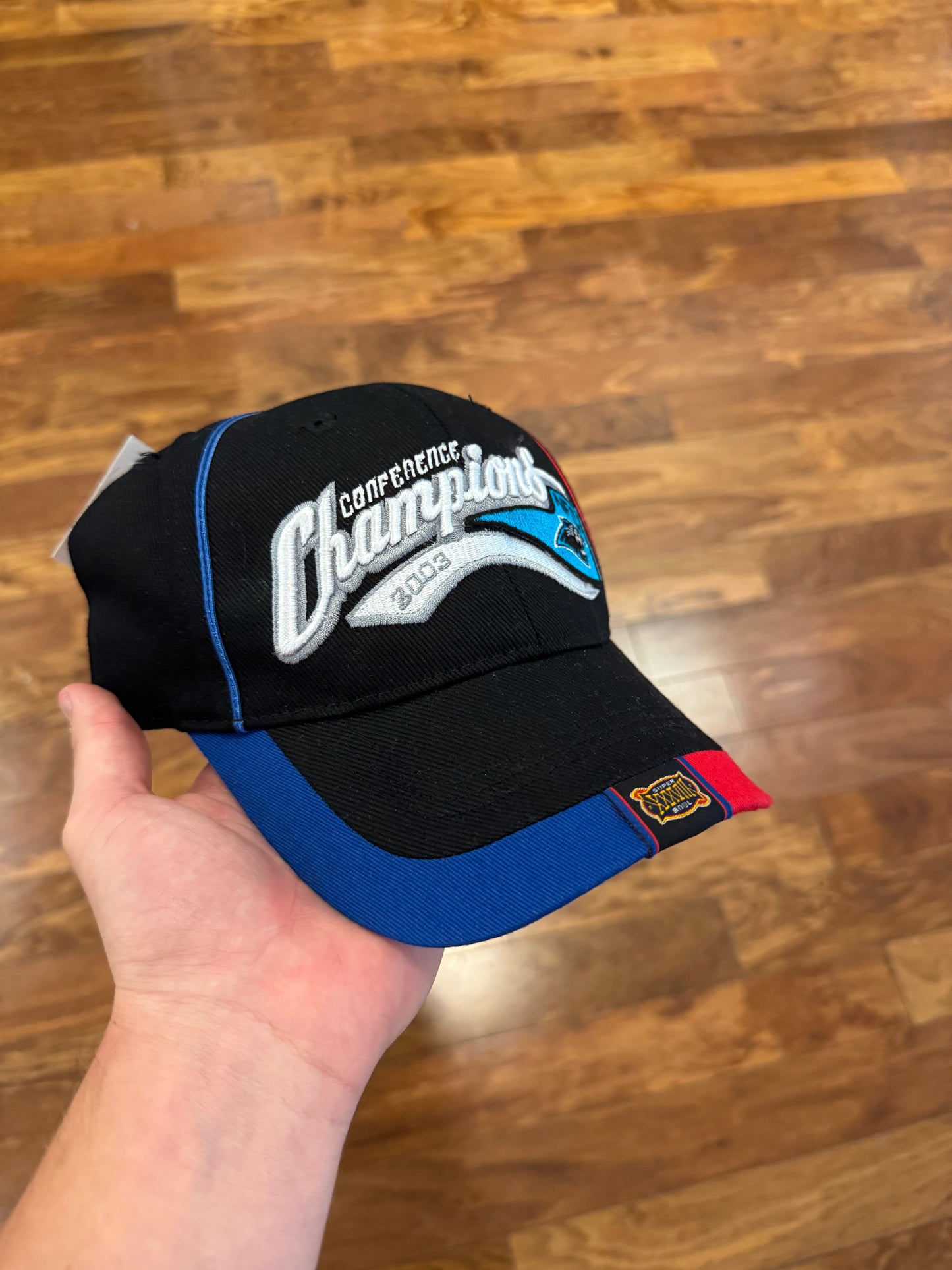 2003 Carolina Panthers Conference Champion NFC Brand New Hat (OS)
