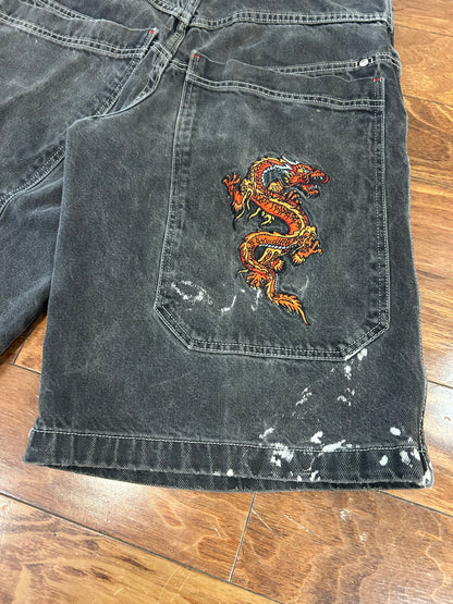 00s JNCO Dragon Vintage Baggy Shorts (32)