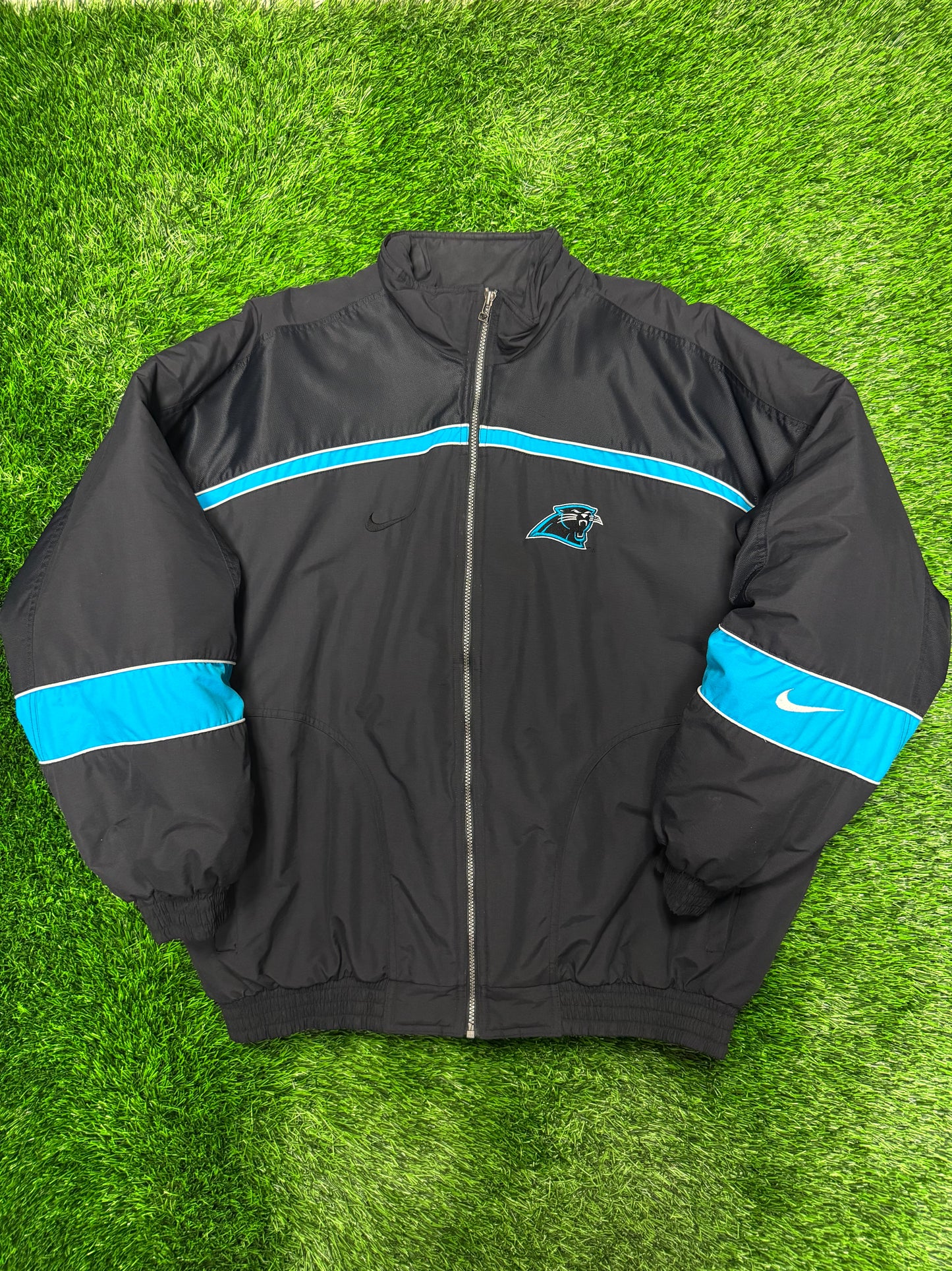 00s Carolina Panthers Vintage Nike Pro Line Puffer Jacket (XL)