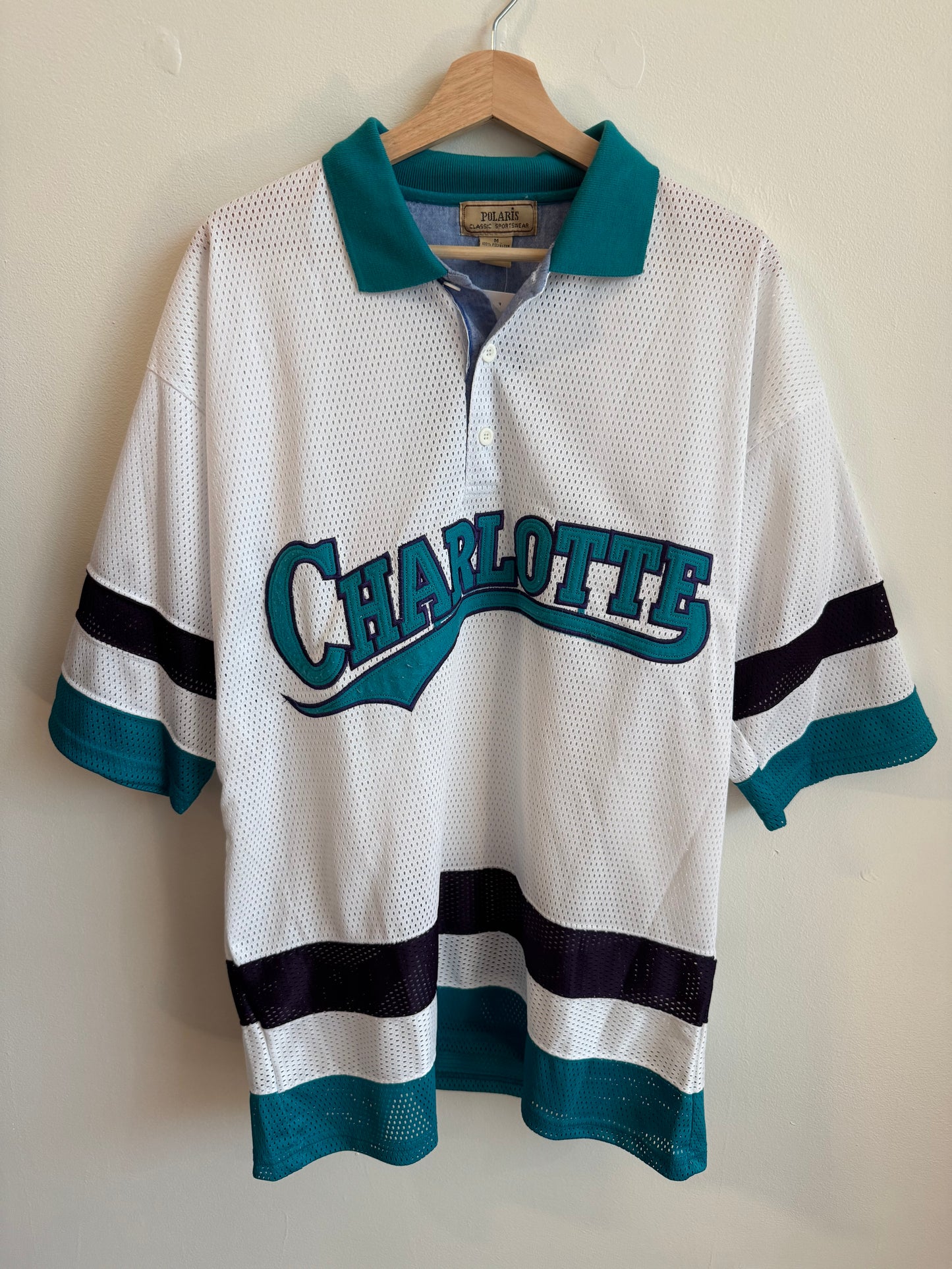 90s Charlotte Hornets Warm Up Jersey (M)