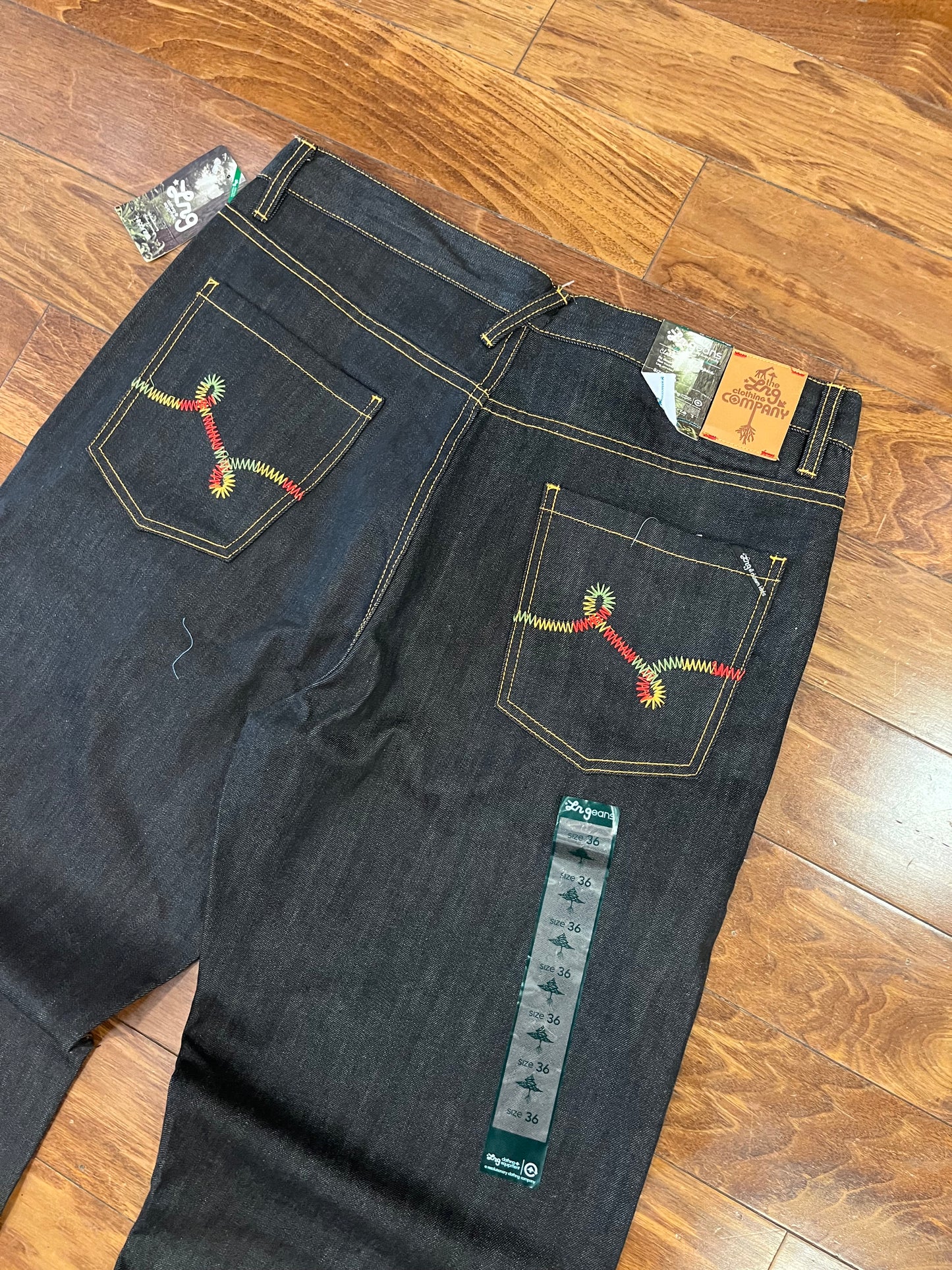 00s LRG Jeans Deadstock Embroidered Jeans (36x34)