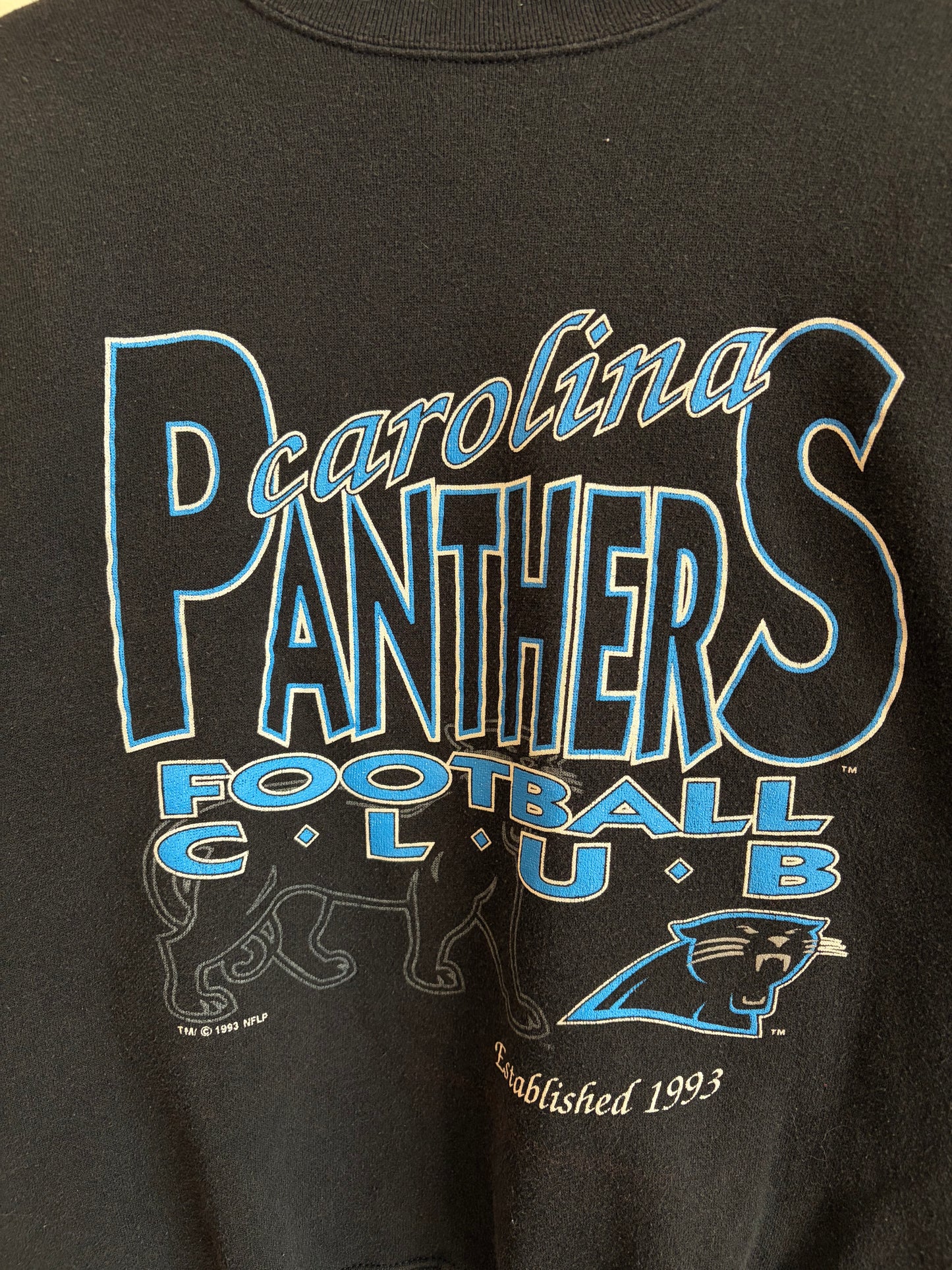 1993 Carolina Panthers Football Club Crewneck (M)