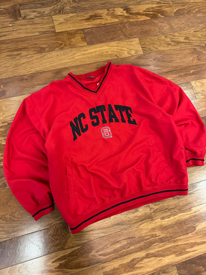 00s NC State Embroidered Spell Out Windbreaker (XL)