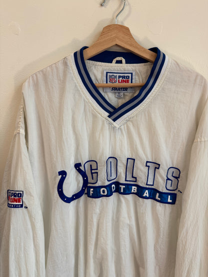 90s Indianapolis Colts Starter White Windbreaker (XL)