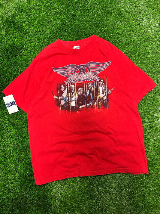 2005-06 Aerosmith "Rockin' The Joint" Vintage Red Band Tour Tee (XL)