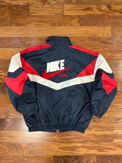 90s Nike Navy/Red Embroidered Windbreaker (XL)