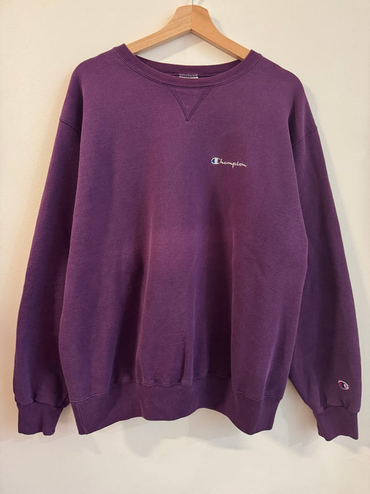 90s Champion Spell Out Faded Essential Crewneck (XL)