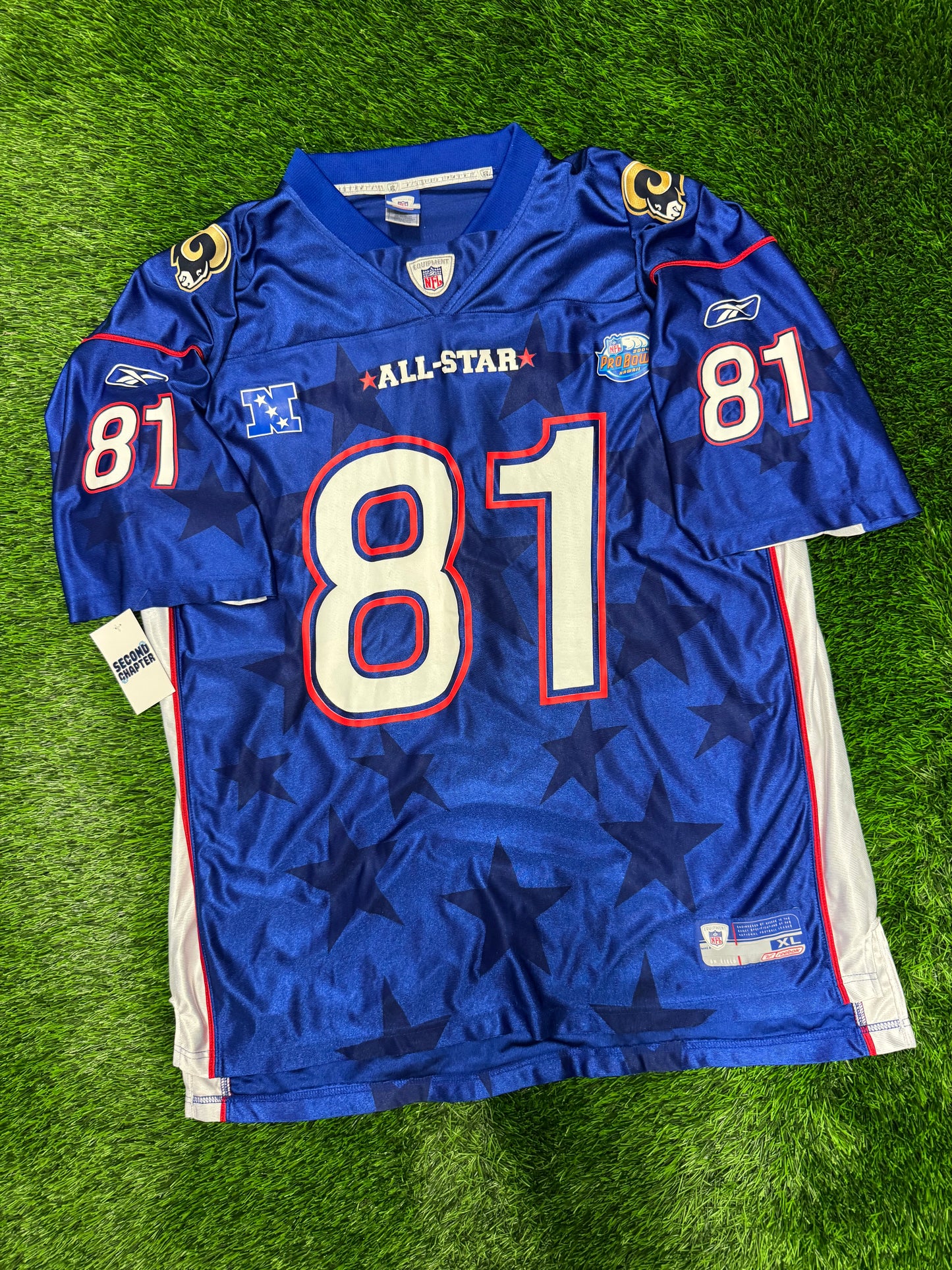 2004 St Louis Rams Pro Bowl Torry Holt #81 Reebok Jersey (XL)