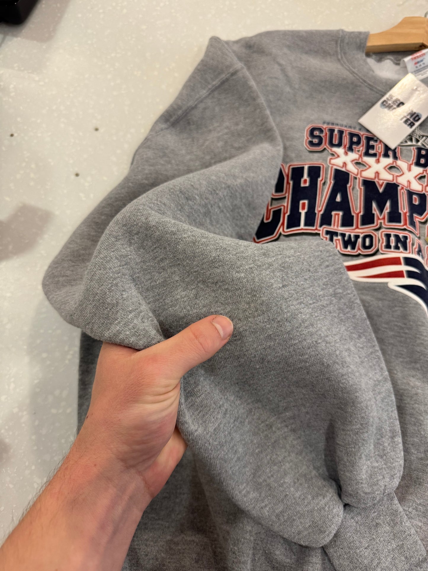 2005 New England Patriots Super Bowl Champion Crewneck (XL)