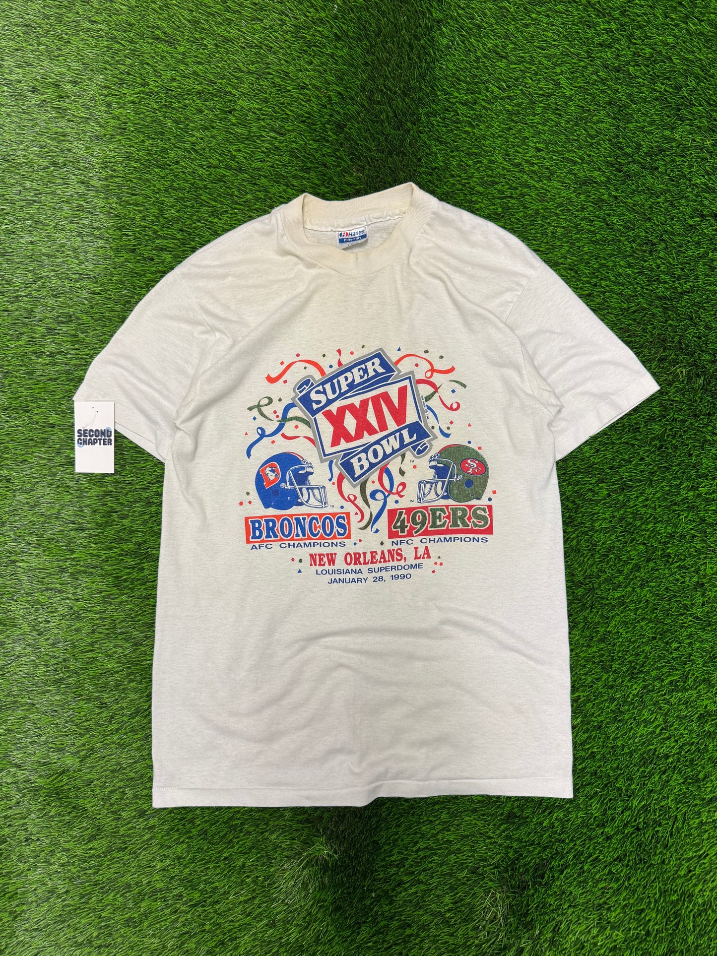 1990 Super Bowl Broncos v 49ers Tee (L)