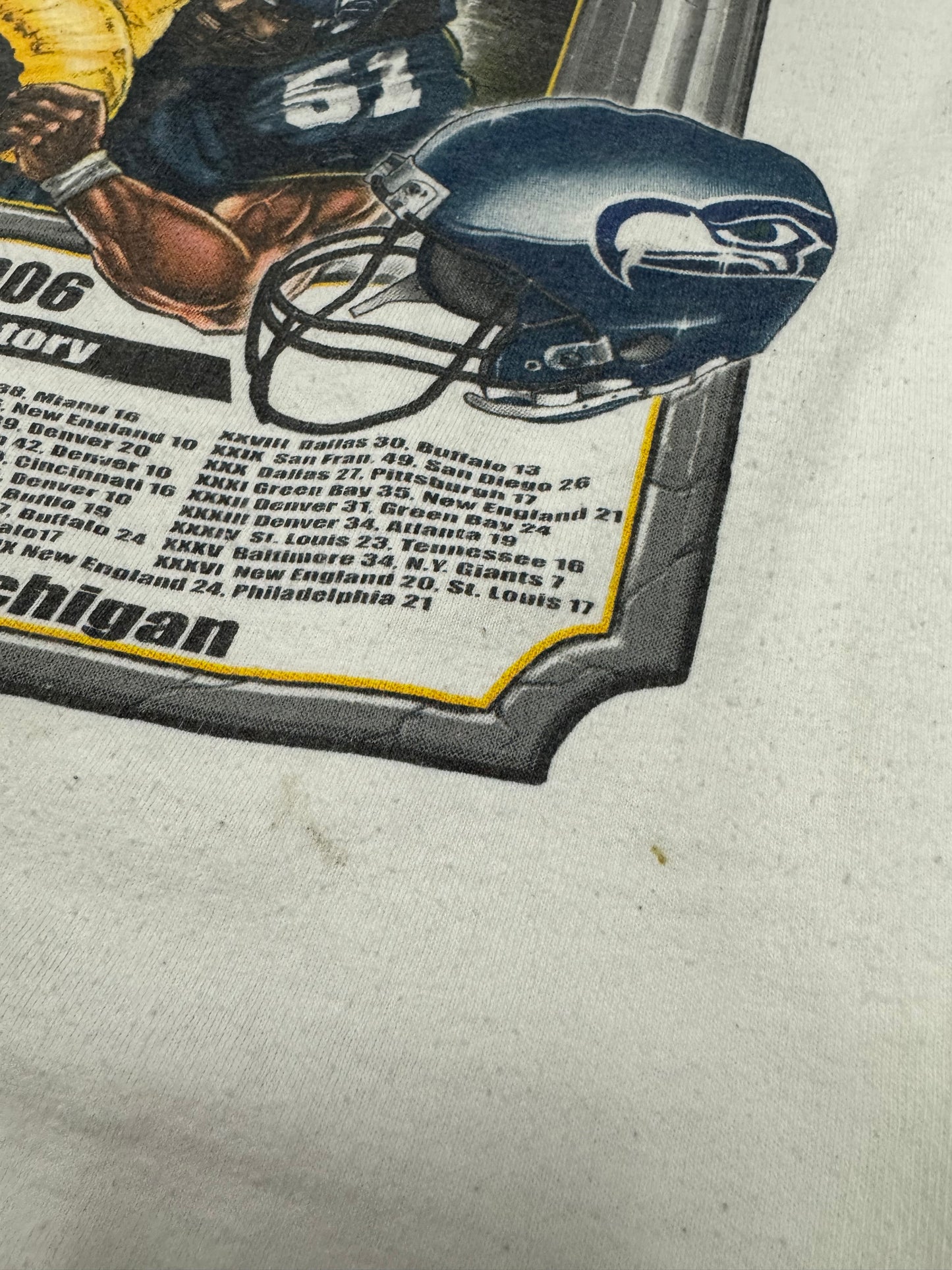 2006 Super Bowl Steelers v Seahawks Tee (XL)