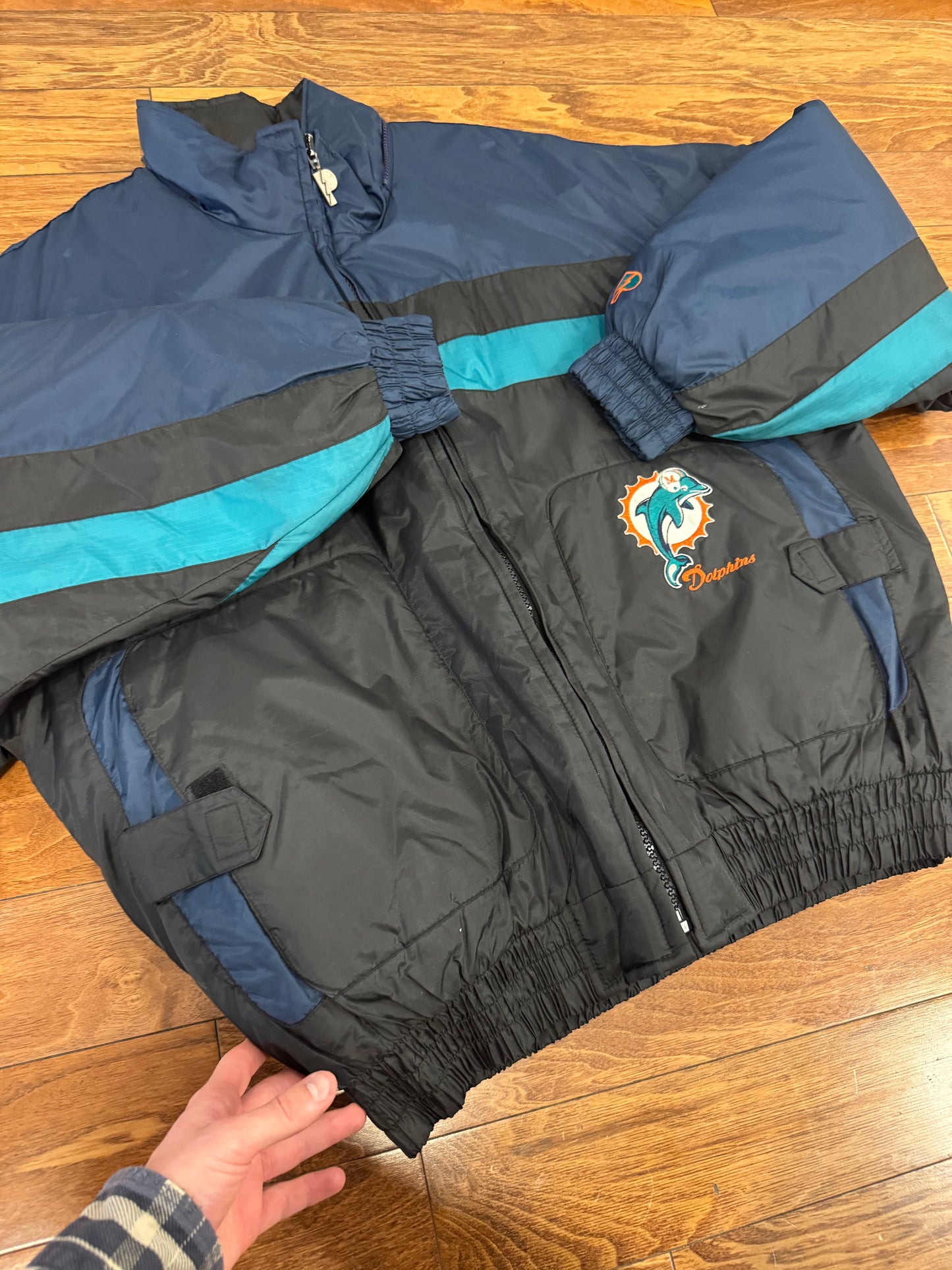90s Miami Dolphins Pro Player Puffer Jacket (XXL)