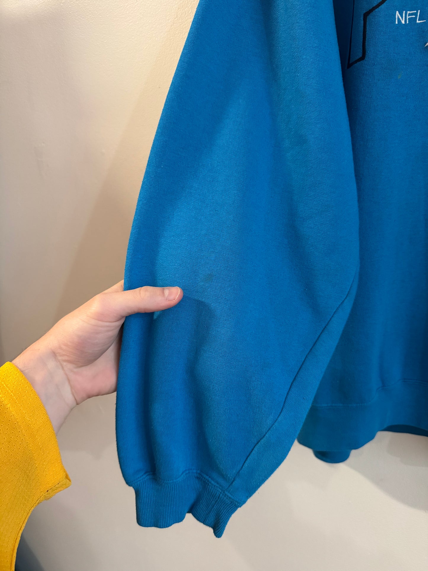 90s Carolina Panthers Lee Blue Stained Crewneck (XL)