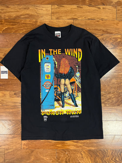 1995 Easy Riders Poker Run Vintage Shurte Graphics Tee (XL)