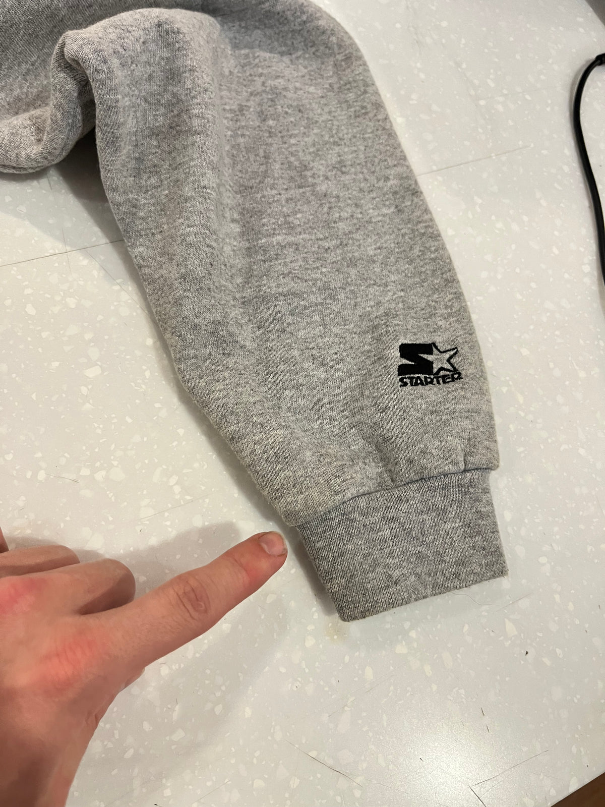 90s Carolina Panthers Starter Grey Crewneck (XXL)