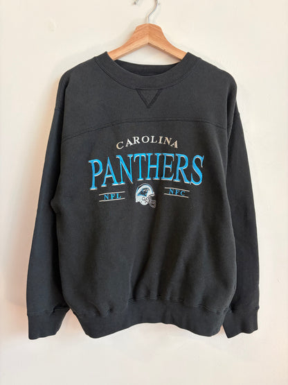 90s Carolina Panthers Lee Embroidered Helmet Crewneck (M)