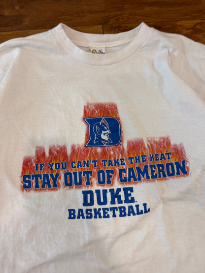 00s Duke Blue Devils Take The Heat Basketball Tee (XXL)
