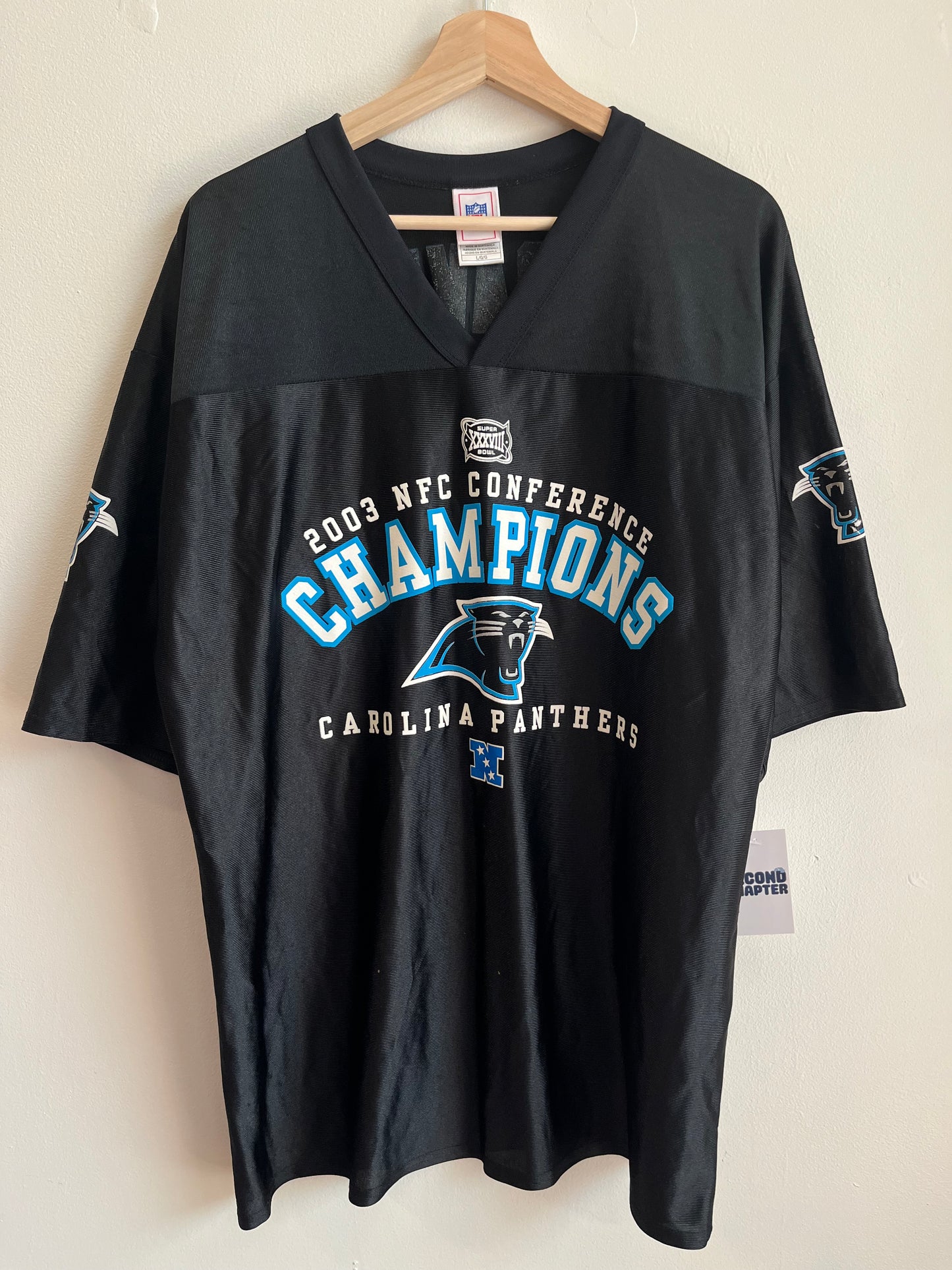 2003 Carolina Panthers Stephen Davis SB Jersey (L)