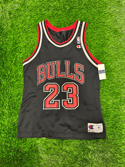 90s Chicago Bulls Michael Jordan Champion NBA Jersey (S)