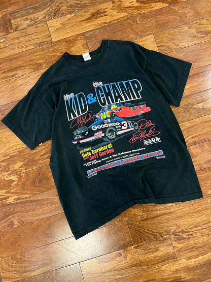 1995 Dale Earnhardt & Jeff Gordon Nascar Tee (XL)