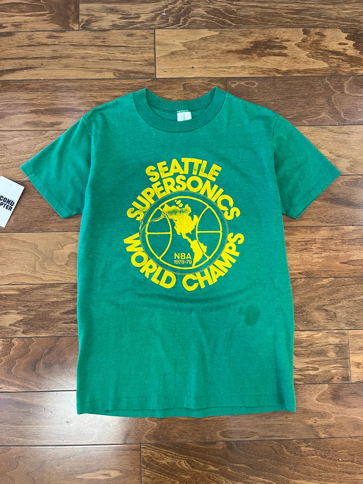 1979 Seattle Supersonics Spell Out True Vintage NBA Tee (S)