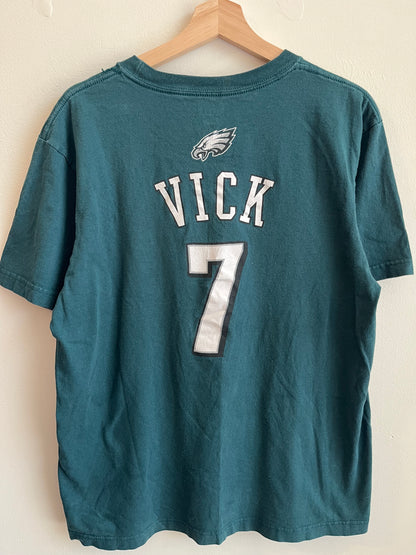 00s Philadelphia Eagles Michael Vick #7 Jersey Tee (L)