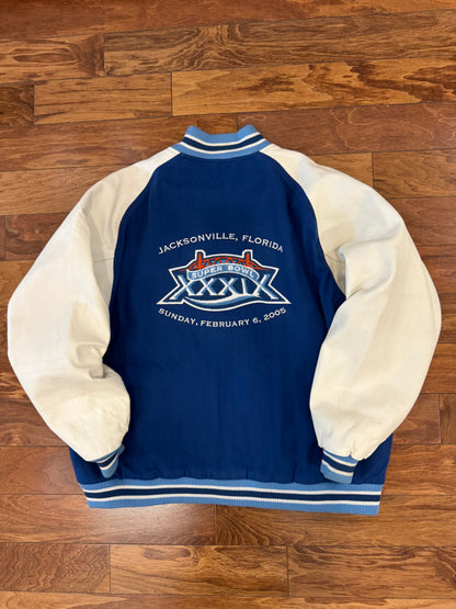 2005 Jacksonville Super Bowl Varsity Leather Jacket (XL)