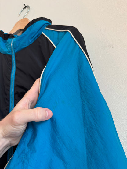 90s Carolina Panthers Logo Athletic Spell Out Windbreaker (M)