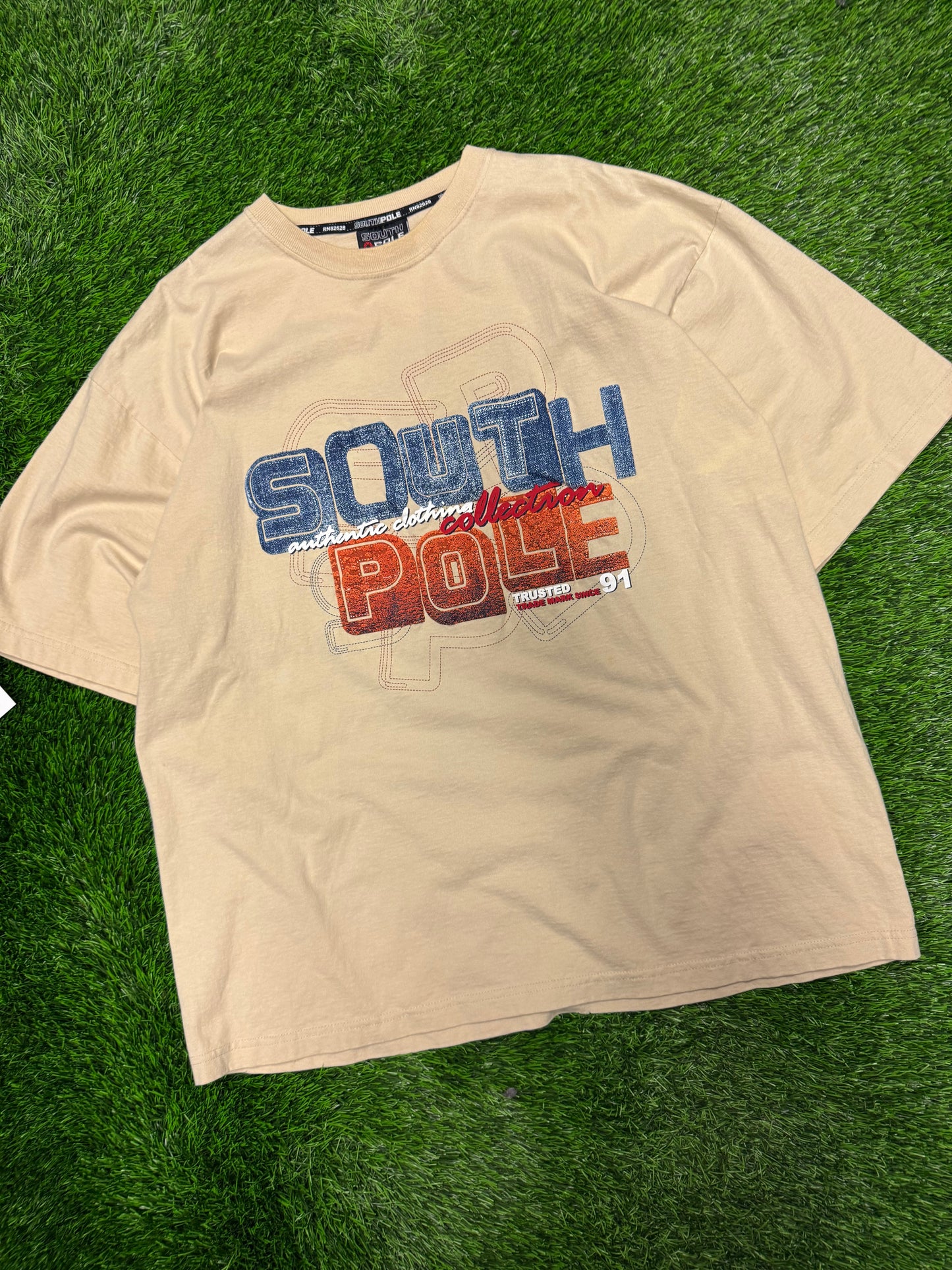 00s South Pole Tan Oversized Tee (XL)