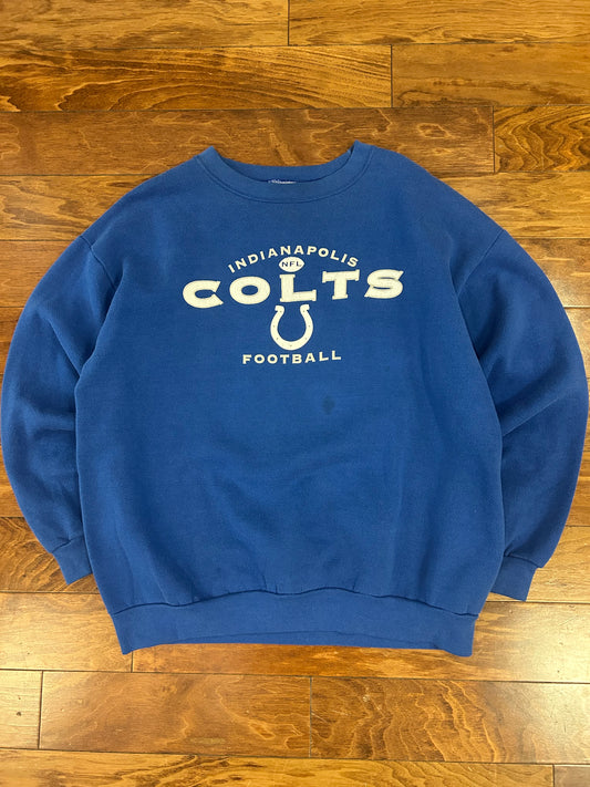 00s Indianapolis Colts Spell Out Crewneck (XL)