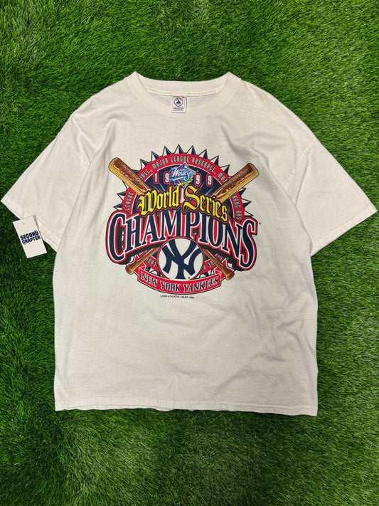 1999 New York Yankees Vintage World Series MLB Tee (XL)