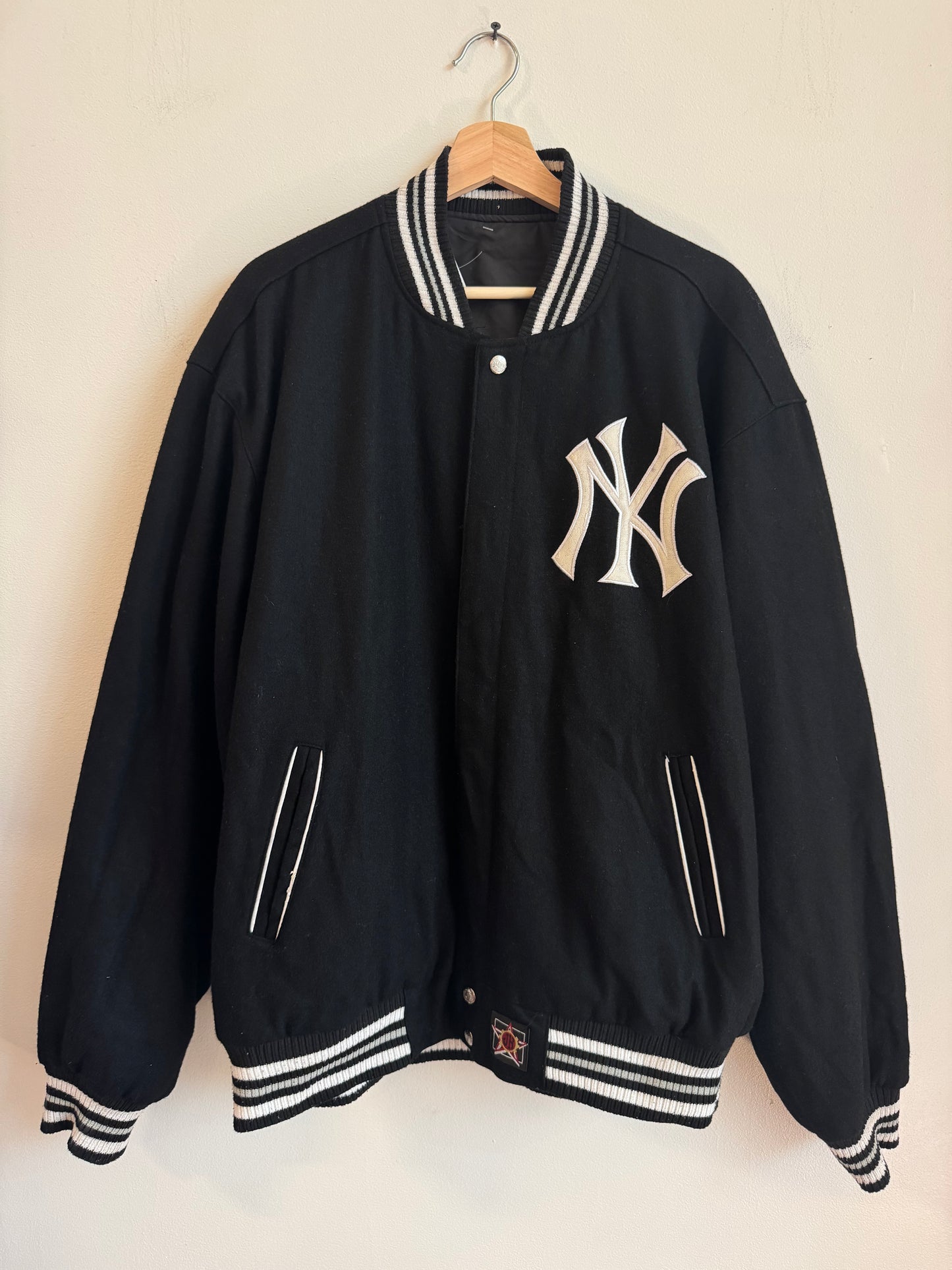 90s New York Yankees Jeff Hamilton Reversible Jacket (XXL)