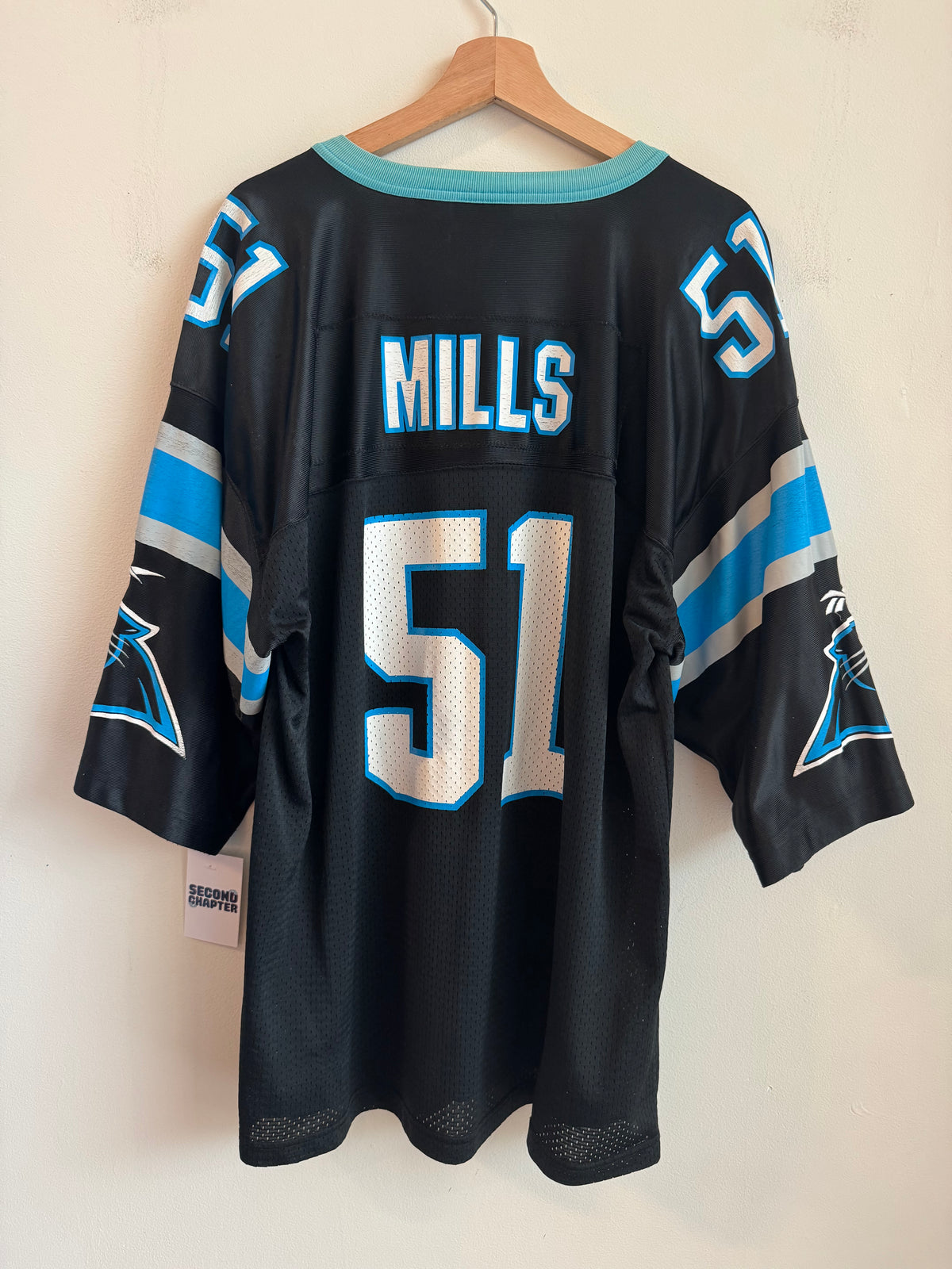 90s Carolina Panthers Sam Mills Faded Reebok Jersey (XL)