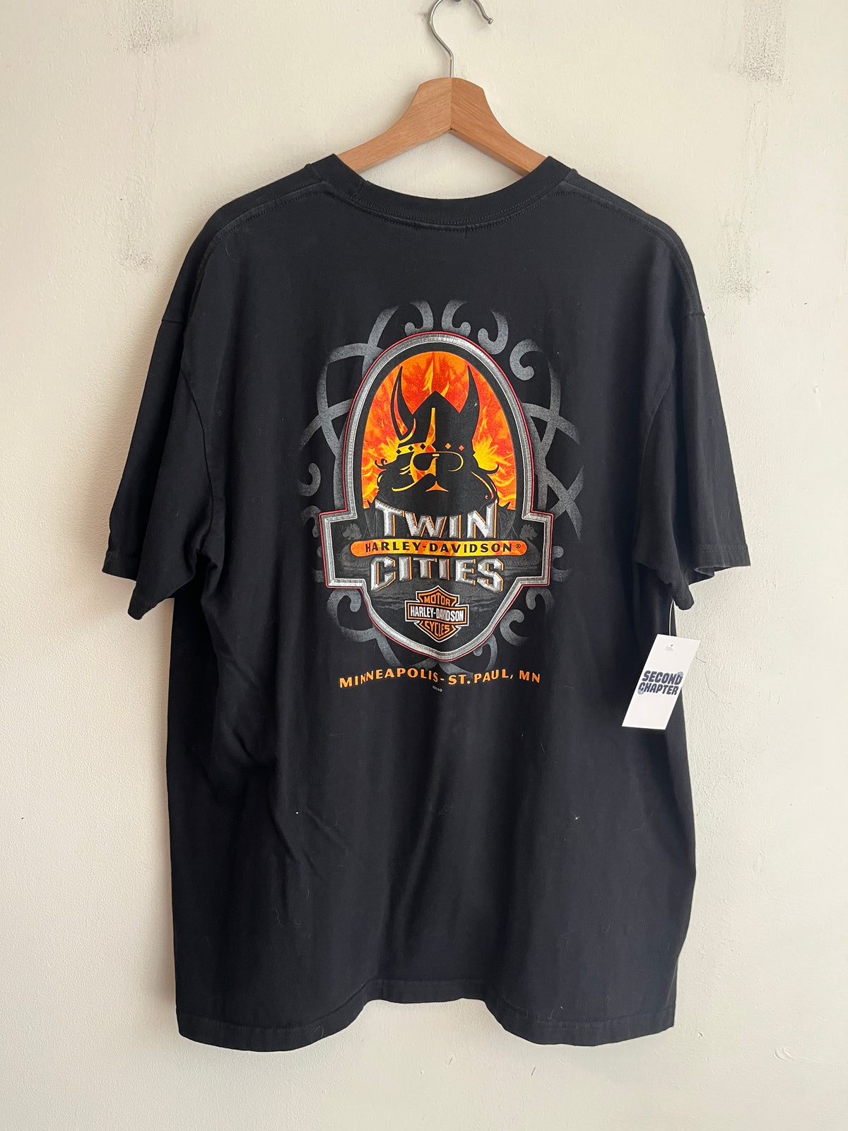 2010 Harley Davidson Twin Cities Flames Graphic Tee (XL)