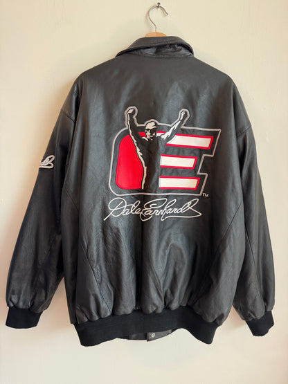 90s Dale Earnhardt Jeff Hamilton Racing The Intimidator Leather Jacket (XXL)