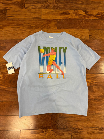 80s Volleyball Graphic Vintage Sports Tee (XL)